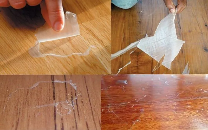 如何在硬木地板上固定剥皮聚氨酯